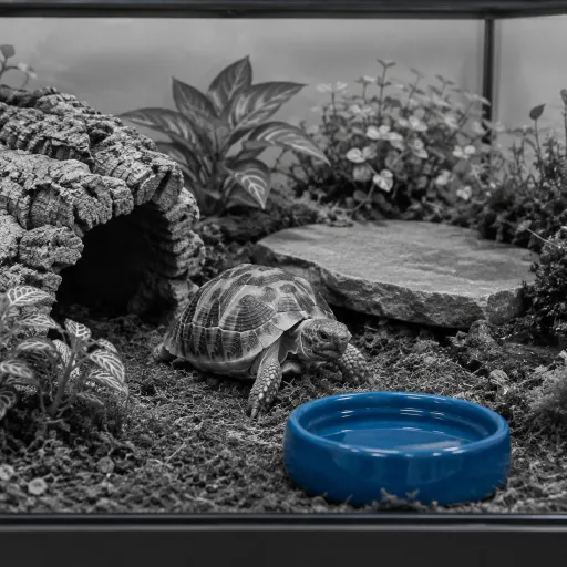 Créer un habitat intérieur harmonieux pour une tortue en terrarium