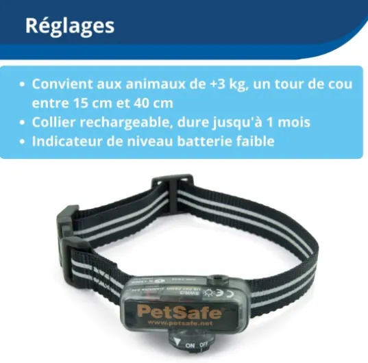 Clôture Anti-Fugue avec Fil pour Petit Chien avec Collier Imperméable - Sangle Réfléchissante - Facile à Installer Clôture avec fil Petit chien