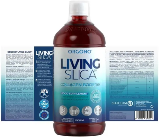 Collagen Booster - Complément de Silicium Liquide pour Stimuler la Production de Collagène Natif - Complément Alimentaire Collagène pour Os et Articulations - 1 000 ml