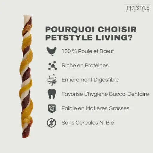 Test Petstyle Living Bâtonnets à Mâcher Poulet & Bœuf : les petites friandises qui font le taf sans ruiner le budget