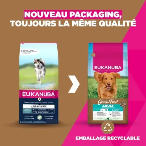 Test Eukanuba Croquettes Premium sans Céréales Grandes Races : des croquettes sérieuses pour chiens sensibles