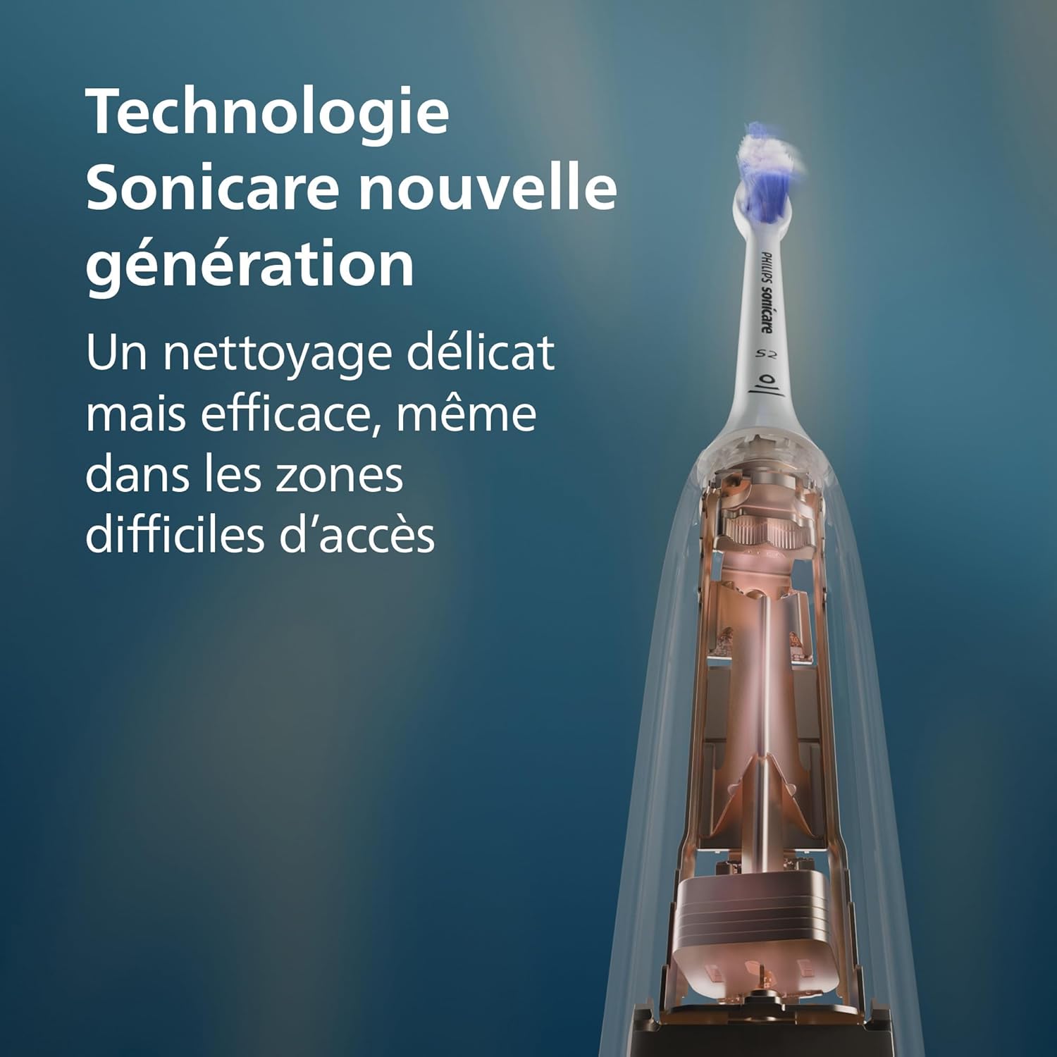 Sonicare 5500 - Brosse à dents électrique sonique avec 2 modes, Alerte de pression, EasyStart, SmarTimer et BrushPacer, Blanc, modèle HX7110/02 [Nouvelle technologie] [Nouveau], Sonicare 5500, Blanc, Etui de voyage