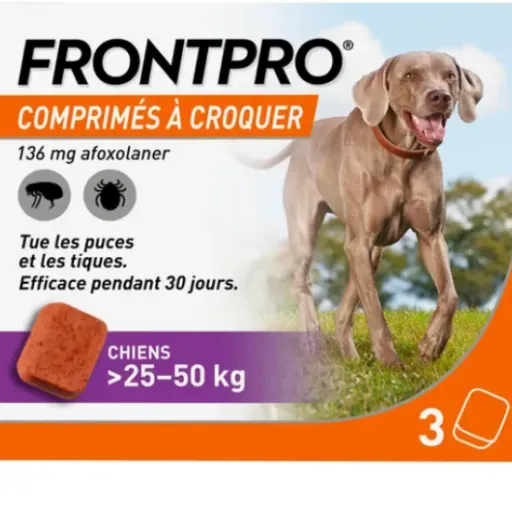 Test Frontpro comprimés 25-50 kg : simple, efficace, mais pas donné