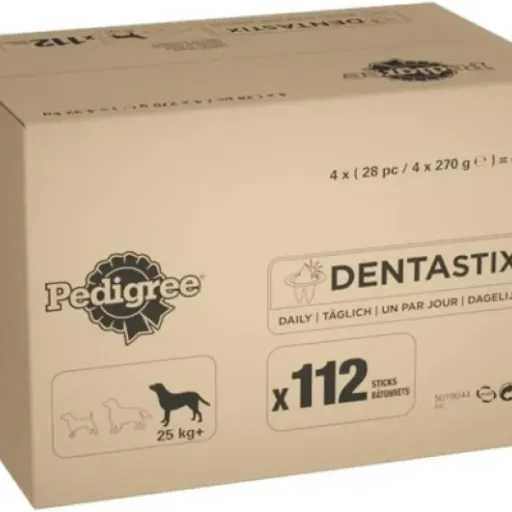 Test Pedigree Dentastix 112 bâtonnets grands chiens : les sticks du rituel du matin