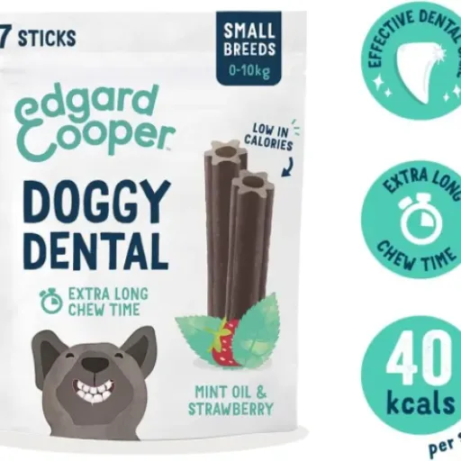 Test Edgard Cooper Treats Bâtonnets Dentaires Menthe & Fraise : du végétal pour les dents de mon chien, mais pas parfait