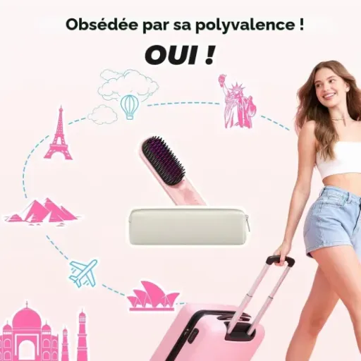 Test Bopcal Brosse Lissante Sans Fil 10000 mAh : la brosse qui lisse et recharge ton téléphone