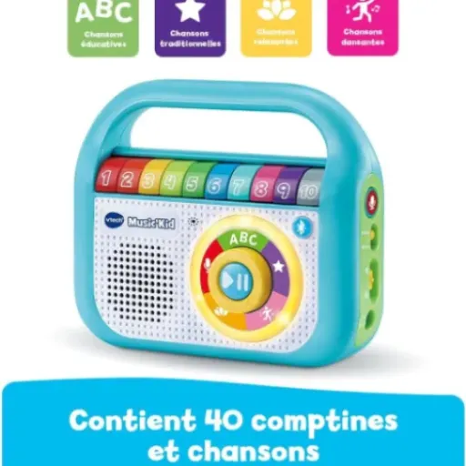 Test VTech Music'Kid Bleu : le premier baladeur de mon gamin (et mes oreilles s’en sortent bien)