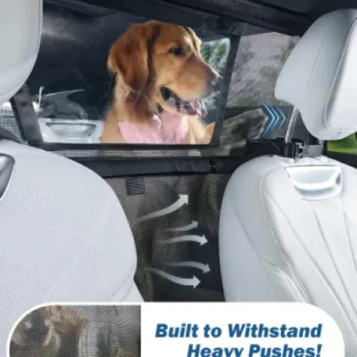 Test JOYTUTUS Grille de séparation pour chien : un gros filet bien costaud, mais pas pour toutes les voitures