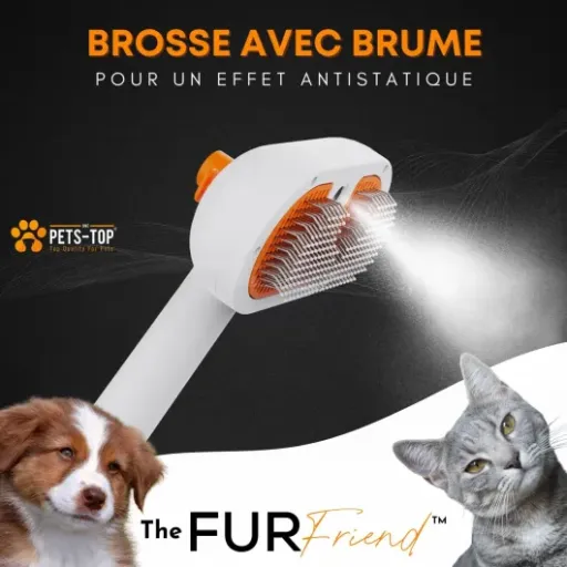 Test One PETS-TOP Brosse Chat Vapeur Autonettoyante : la brosse qui promet moins de poils partout à la maison