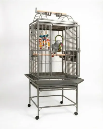 Cage Perroquet Complète - Cage à Oiseaux Idéale pour Perroquets de Taille Moyenne et Élevage de Petits Perroquets - Mesures 60 x 56 x 160 cm - Poids 30 kg