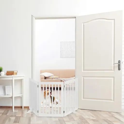 Test Relaxdays Barrière protection 70 x 154 cm : la barrière simple qui fait le job pour les chiens et la cheminée