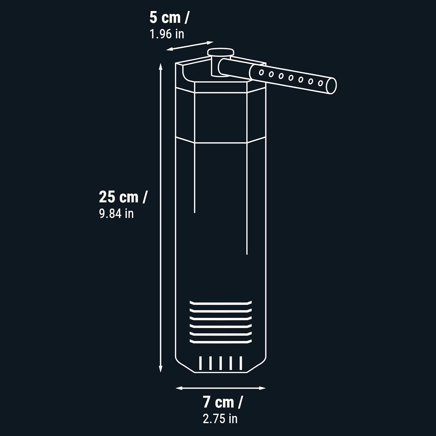 Nano Filtre d'angle - Filtres pour Aquariums de 30 à 60 litres - Puissant, Silencieux et Compact