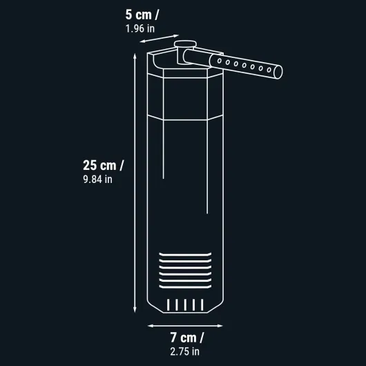 Nano Filtre d'angle - Filtres pour Aquariums de 30 à 60 litres - Puissant, Silencieux et Compact