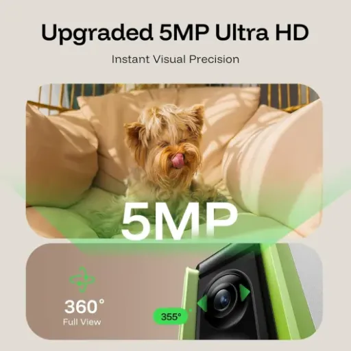 Test TKENPRO Caméra Ultra HD 5 MP : garder un œil sur le chien et lui lancer des friandises à distance