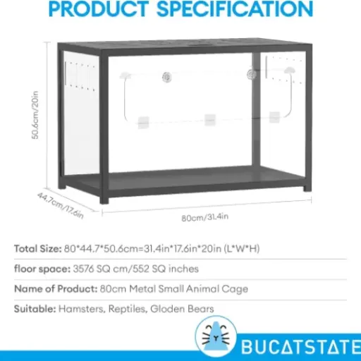 Test BUCATSTATE Cage pour Hamster Metal 2.0 : une grande cage abordable, mais avec quelques compromis