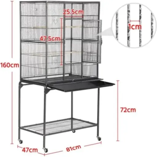 Test Abician Cage à Oiseaux 63'' : grande cage pratique mais perfectible pour petits et moyens oiseaux