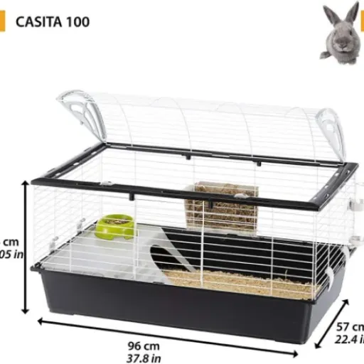 Test Ferplast Casita 100 : une cage correcte et pratique pour lapin nain ou cochon d’Inde