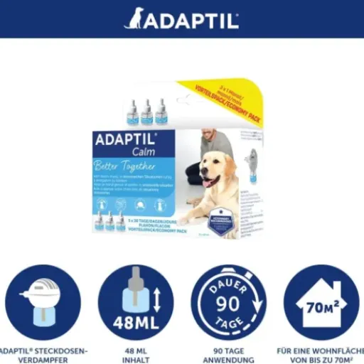Test ADAPTIL Calm Lot de 3 recharges : le kit antistress qui peut calmer un chien... mais pas tous