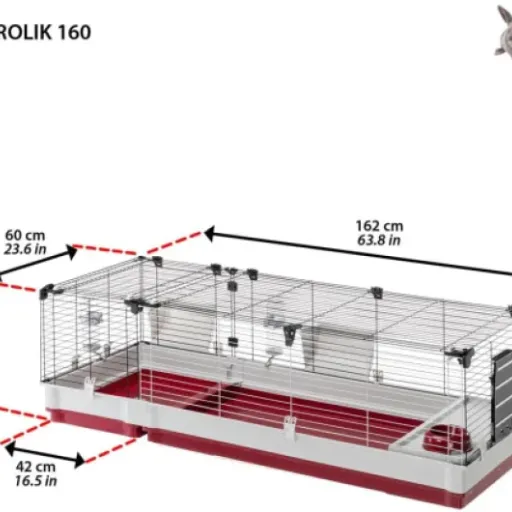 Test Ferplast Krolik 160 : grande cage lapin/cochon d’Inde qui fait le job sans être parfaite