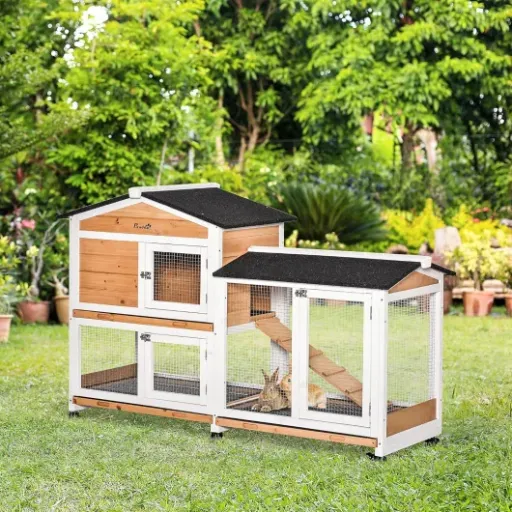 Test PawHut Clapier Bois 157 cm : joli, pratique à bouger, mais pas pour tous les usages