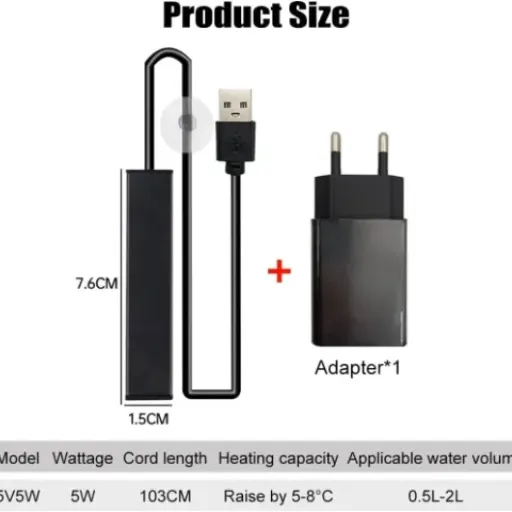 Test Chauffage D'aquarium 5W USB : minuscule, pratique… mais vraiment limité