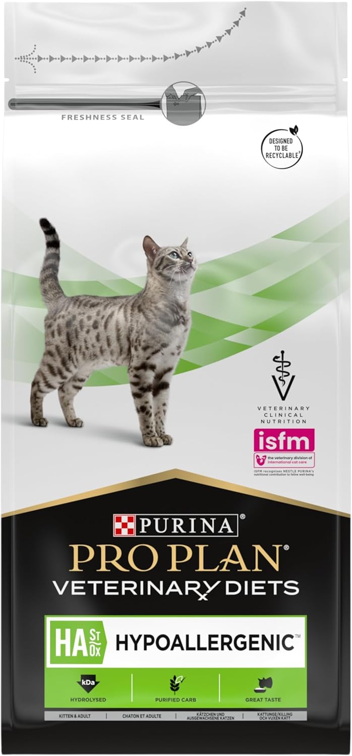 Purina Ppvd Feline Ha Nourriture 1.3 kg pour Chat HA hypoallergénique 1.3 kg (Lot de 1)