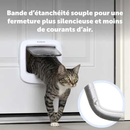 Chatière Manuelle - Système à 4 Options de Fermeture, Économique, Installation Facile - Blanc Blanc Unique