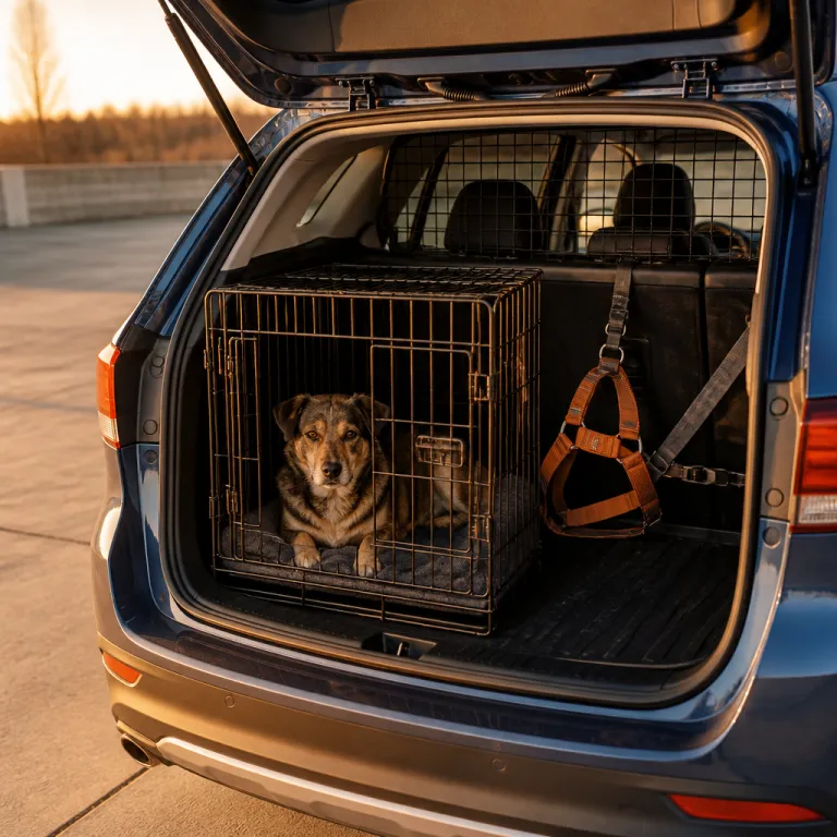 Transport du chien en voiture : cage, filet ou ceinture, ce que dit le Code de la route